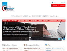 Tablet Screenshot of consejo.com.py